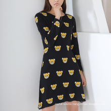 17PKCS234 2017 knit wool cashmere knitted lady sweater dress